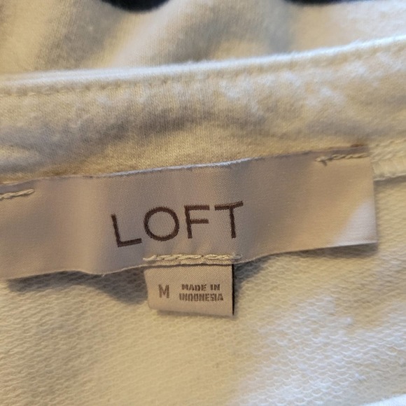 Loft women's causal blue and white stripped dress size medium - Picture 9 of 9